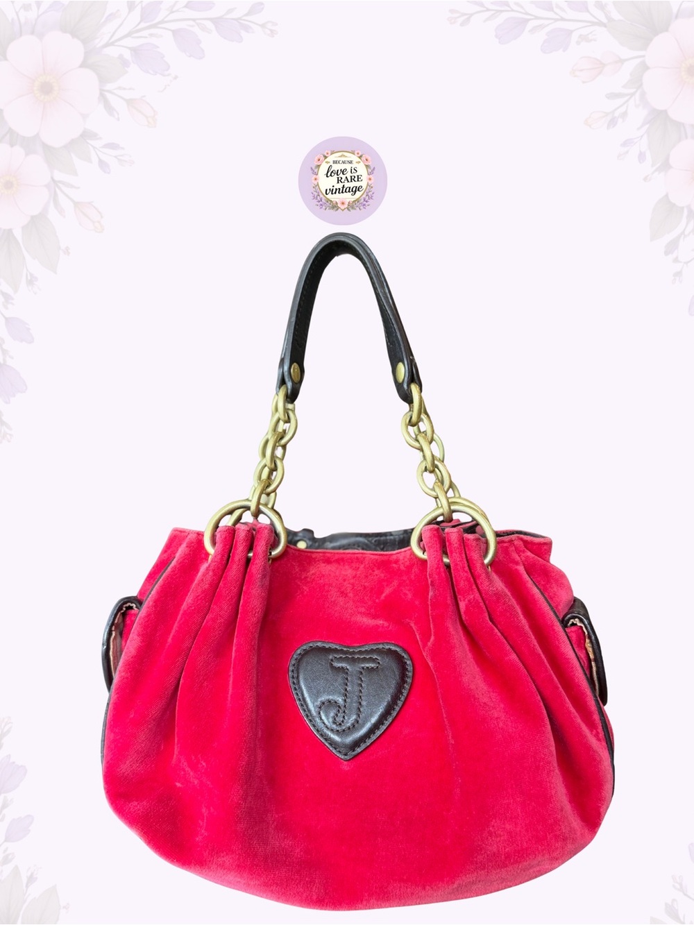 Juicy Couture Hot Pink Velour Fairytale Fluffy Shoulder Bag - Picture 3 of 12